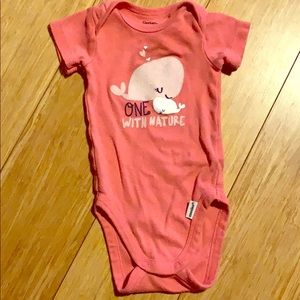 One with nature pink onesie